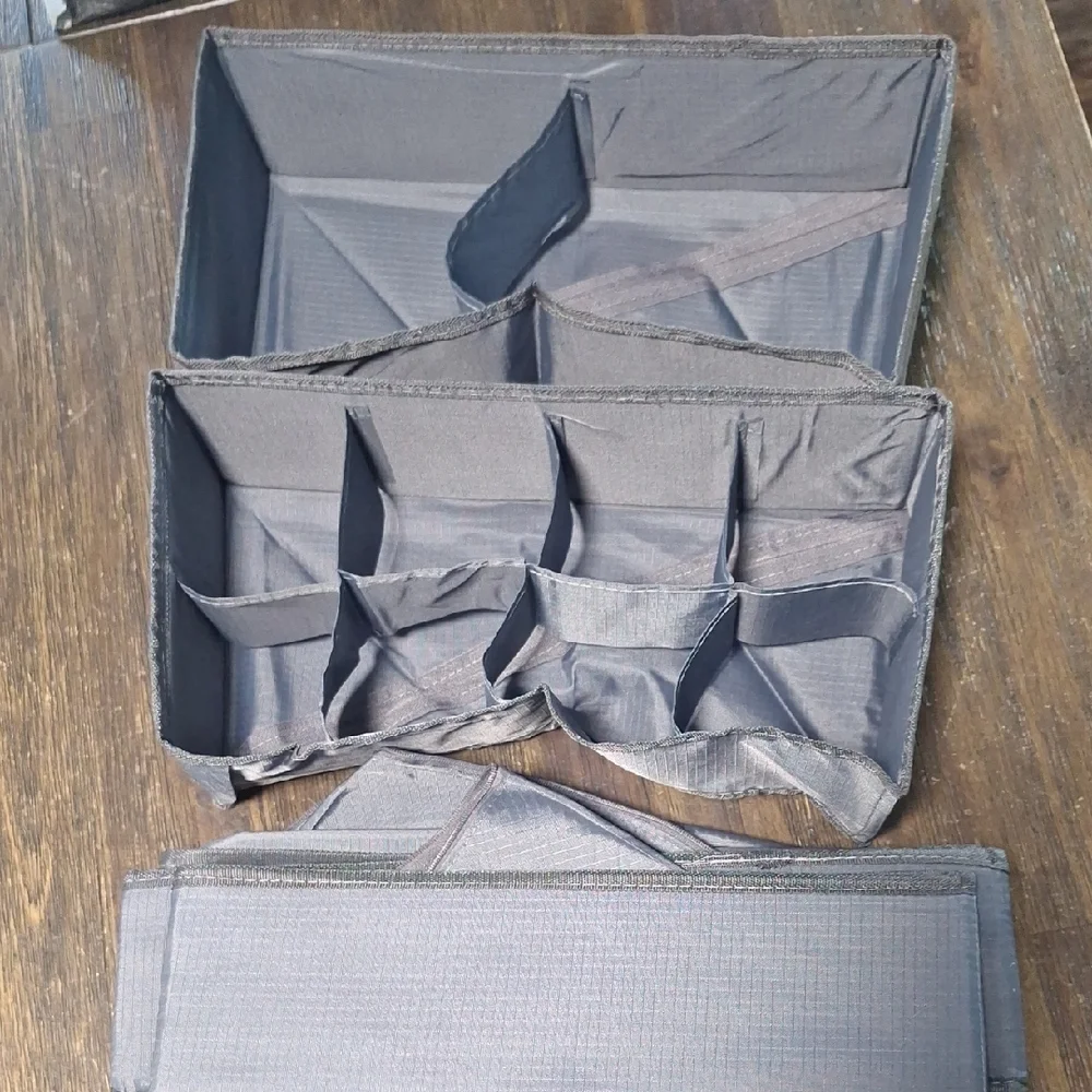Gray Foldable Storage Organizers
